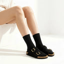 Meia de Algodão Canelada