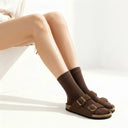 Meia de Algodão Canelada