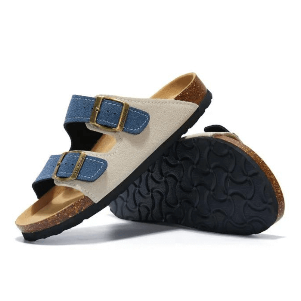 Sandália Birken Camurça, conforto excepcional com design europeu, unindo elegância atemporal e leveza. Perfeita para um estilo sofisticado e moderno.